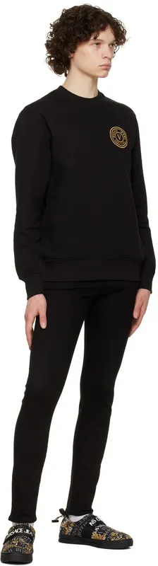 Versace Jeans Couture Black Court 88 Sneakers (E73YA3SK7EZS486)