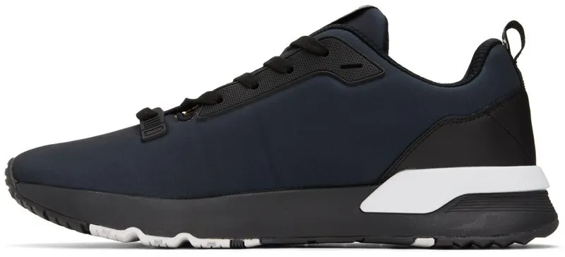 Versace Jeans Couture Black Dynamic Logo Sneakers (E73YA3SAAEZS457)