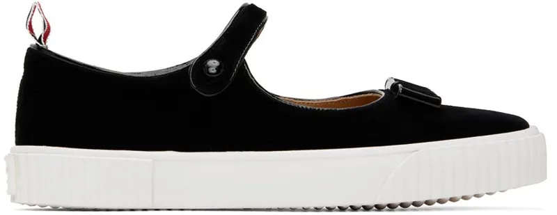 Thom Browne Black John Tennis Sneakers (FFF094A-03883)