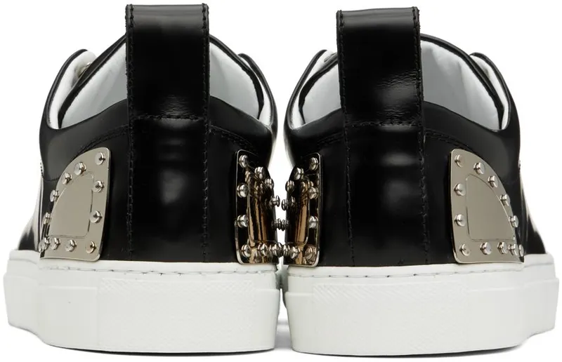 Moschino Black Leather Sneakers (MB15312G1F GB0)