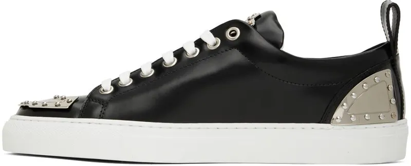 Moschino Black Leather Sneakers (MB15312G1F GB0)