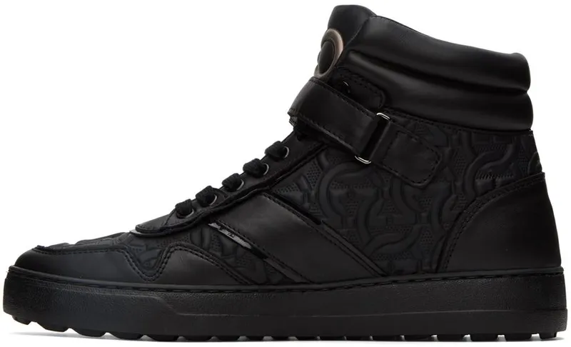 Salvatore Ferragamo Black Noe Sneakers (754083 020856001)