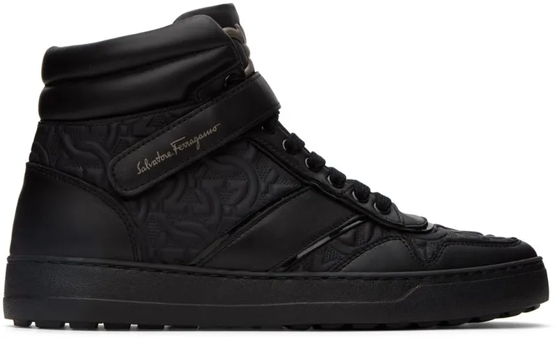 Salvatore Ferragamo Black Noe Sneakers (754083 020856001)