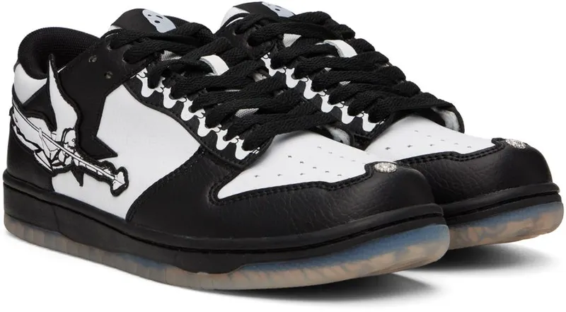 Youths in Balaclava Black SaintSinner Sneakers (YOU06SH104)