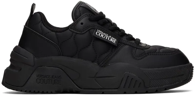 Versace Jeans Couture Black Stargaze Sneakers (E73VA3SF2EZS420)
