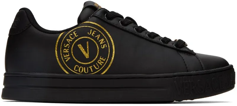 Versace Jeans Couture White V-Emblem Court 88 Sneakers (E73VA3SK3EZP013)