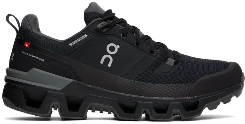 On Black Waterproof Cloudwander Sneakers (73.98606)