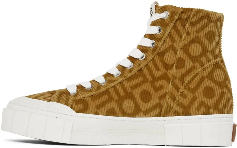 Good News Brown Corduroy Juice Sneakers (GNJUIC016)