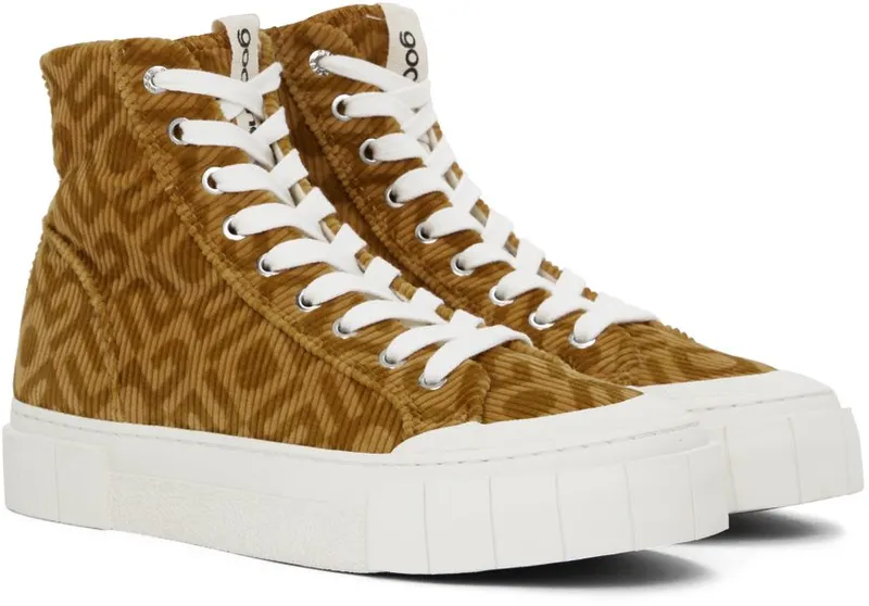 Good News Brown Corduroy Juice Sneakers (GNJUIC016)