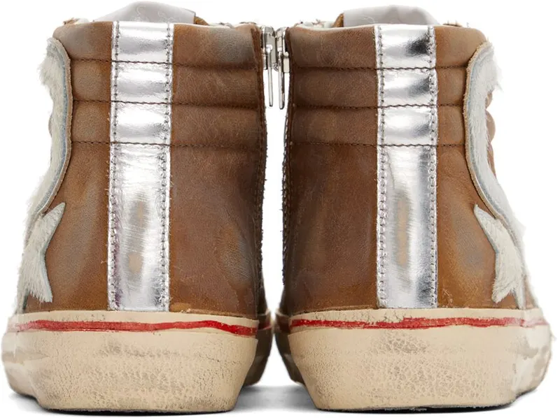 Golden Goose Brown Slide Sneakers (GWF00115.F003234.55440)