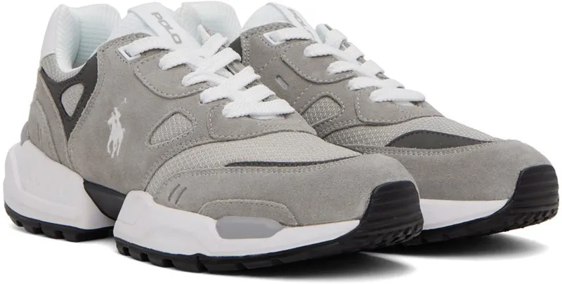 Polo Ralph Lauren Gray Paneled Sneakers (809878035001)