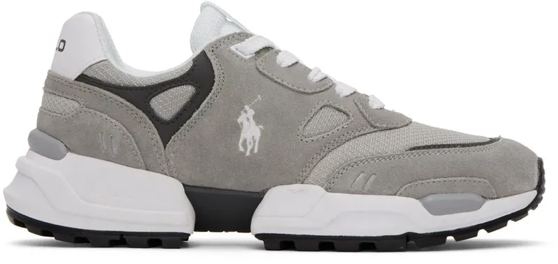 Polo Ralph Lauren Gray Paneled Sneakers (809878035001)