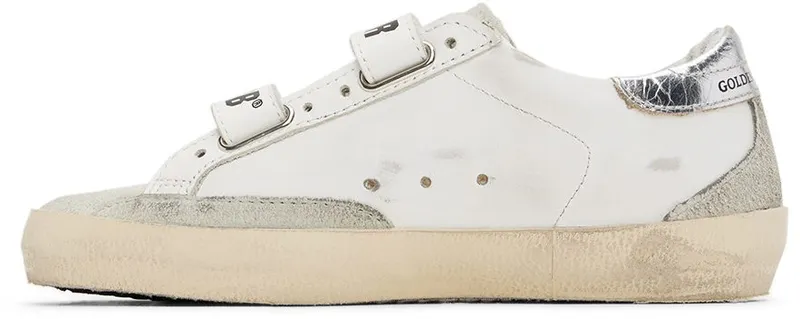 Golden Goose Kids White Old School Sneakers (GYF00177.F002435.81482)