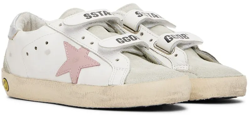 Golden Goose Kids White Old School Sneakers (GYF00177.F002435.81482)