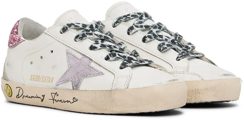 Golden Goose Kids White Super Star Sneakers (GYF00102.F003317.11224)