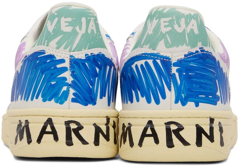 Marni Multicolor Veja Edition V-10 Sneakers (VXMS-3081B-V1020)