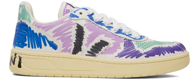Marni Multicolor Veja Edition V-10 Sneakers (VXMS-3081B-V1020)