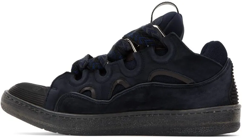 Lanvin Navy Curb Sneakers (FM-SKRK11-TRAG-A22)