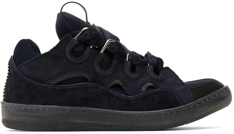 Lanvin Navy Curb Sneakers (FM-SKRK11-TRAG-A22)