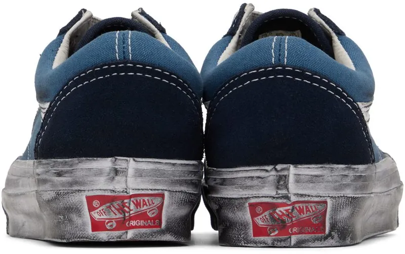 Vans Vault OG Old Skool LX Stressed Navy / Stressed Navy (VN0A5FBENGJ1)