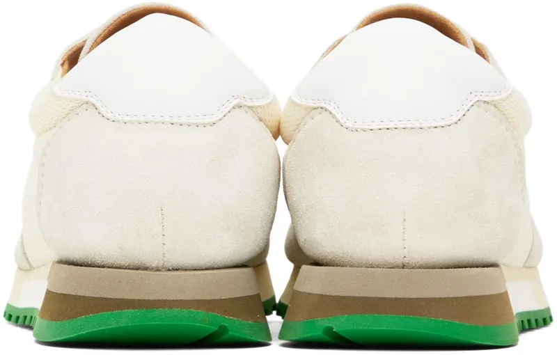 The Row Off-White & Green Owen Sneakers (F2021-W20L25)