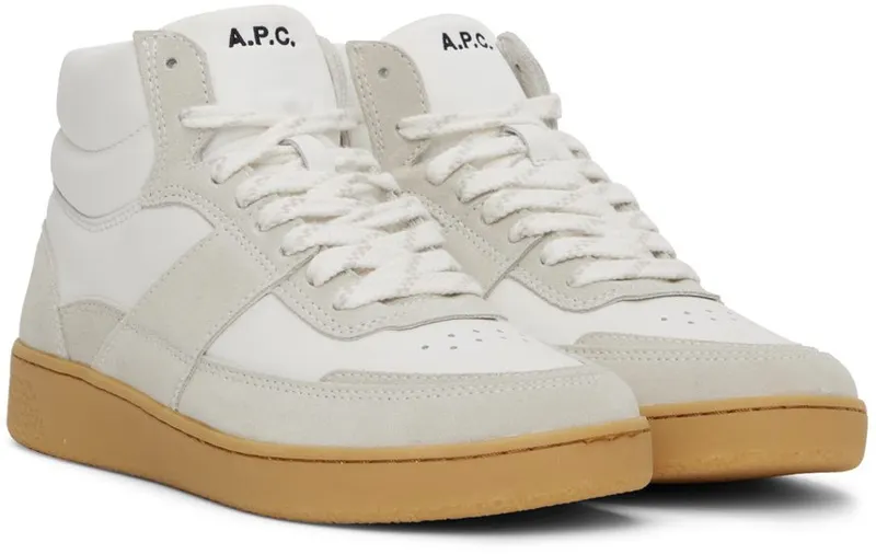 A.P.C. Off-White Plain Sneakers (PUAAW-M56120)