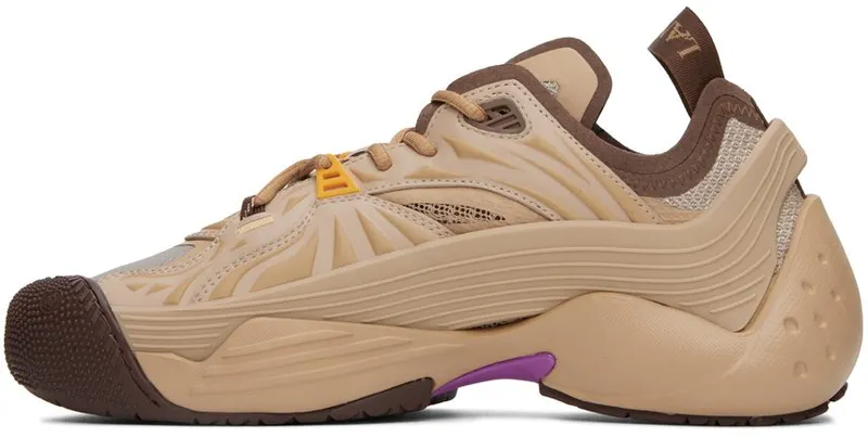 Lanvin Tan Flash-X Sneakers (FM-SKIK00-MEFR-A22)