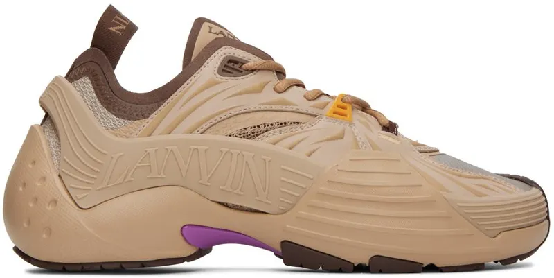 Lanvin Tan Flash-X Sneakers (FM-SKIK00-MEFR-A22)