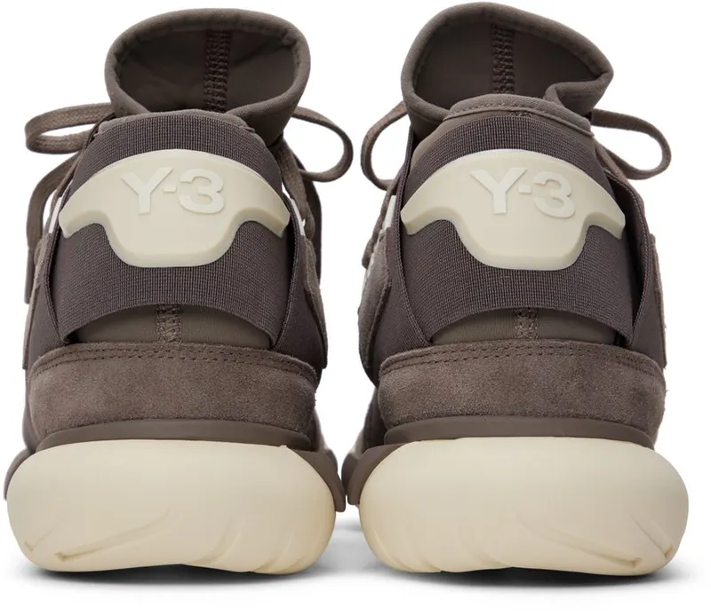 Y-3 Taupe Qasa High Sneakers (HQ3735)