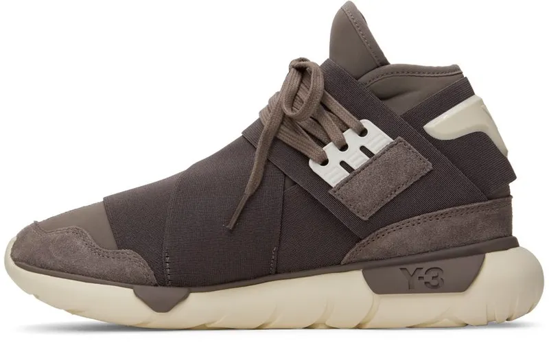 Y-3 Taupe Qasa High Sneakers (HQ3735)