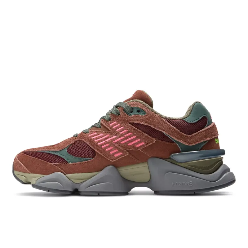 New Balance 9060 Rich Oak / Burgundy / Hi-pink (U9060BUR)