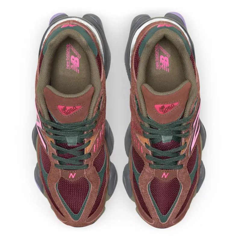 New Balance 9060 Rich Oak / Burgundy / Hi-pink (U9060BUR)