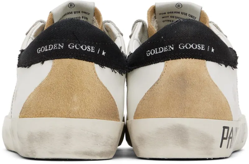 Golden Goose White & Beige Super-Star Sneakers (GMF00287.F002733.10951)