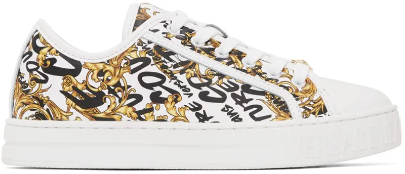 Versace Jeans Couture White Court 88 Sneakers (E73VA3SK2EZP150)