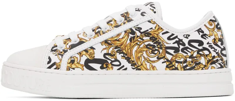 Versace Jeans Couture White Court 88 Sneakers (E73VA3SK2EZP150)