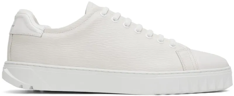 Salvatore Ferragamo Off-White Cube Sneakers (749555 02A888079)