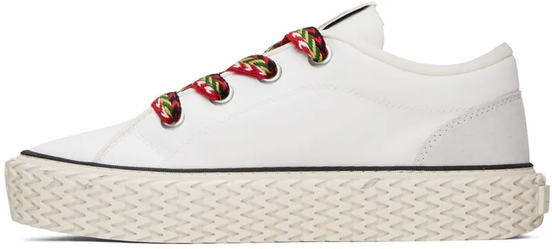 Lanvin White Curbies Sneakers (FM-SKIK01-CANV-E22)