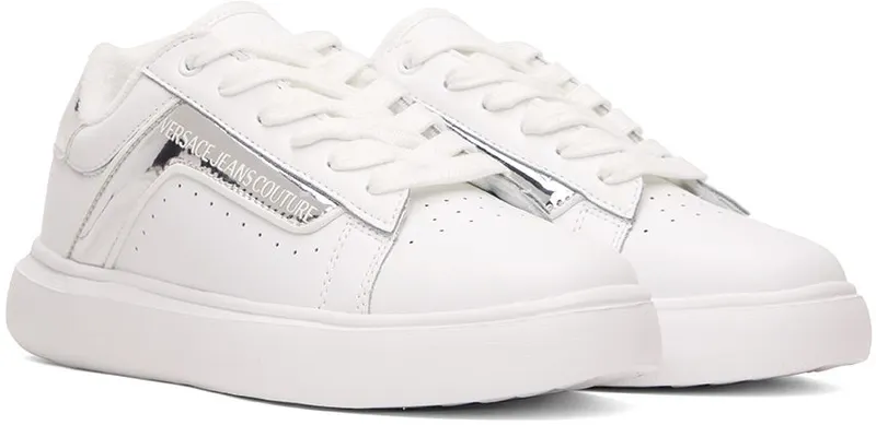 Versace Jeans Couture White Logo Sneakers (E73VA3SL3EZP130)