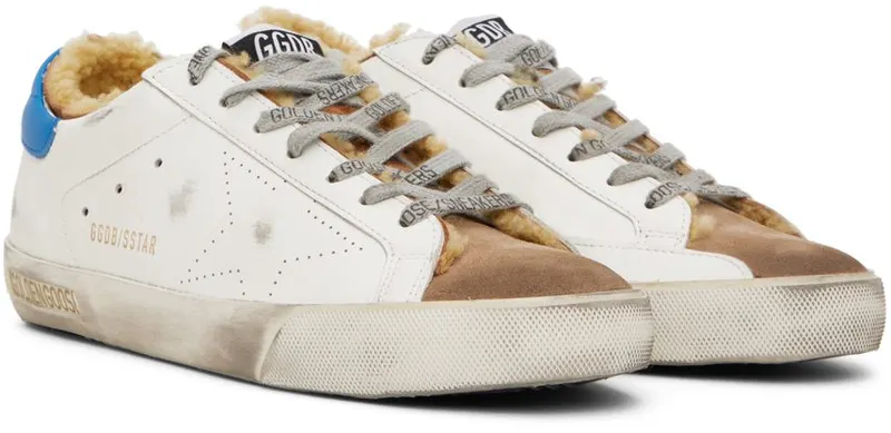 Golden Goose White Super-Star Skate Sneakers (GMF00105.F003174.11153)