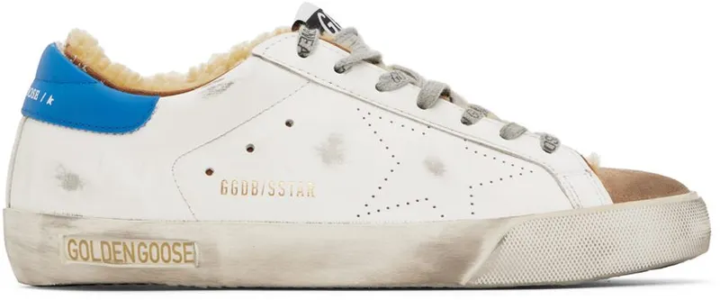 Golden Goose White Super-Star Skate Sneakers (GMF00105.F003174.11153)