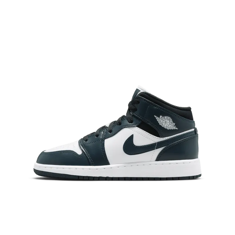 Air Jordan 1 Mid Dark Teal (GS) (554725-411)