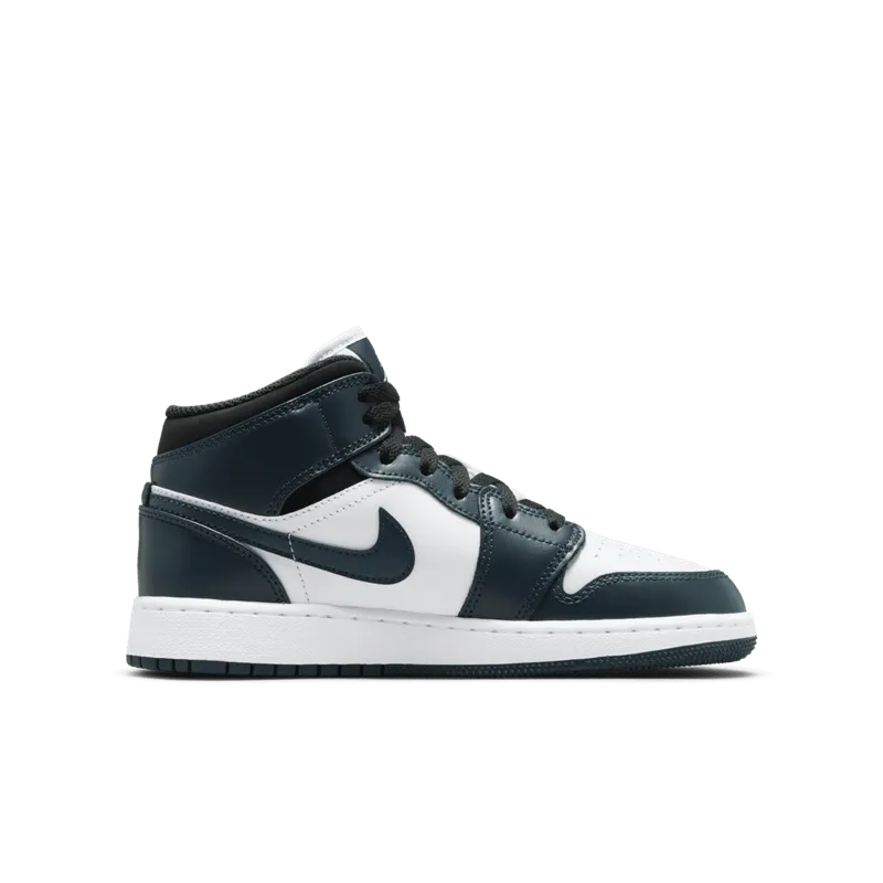 Air Jordan 1 Mid Dark Teal (GS) (554725-411)