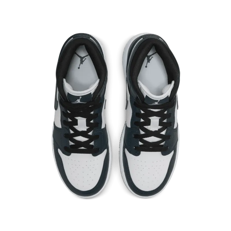 Air Jordan 1 Mid Dark Teal (GS) (554725-411)
