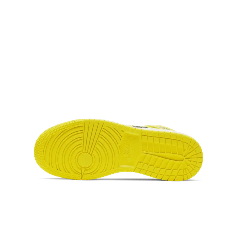 Jordan 1 Mid Dynamic Yellow Floral (GS) (AV5174-700)