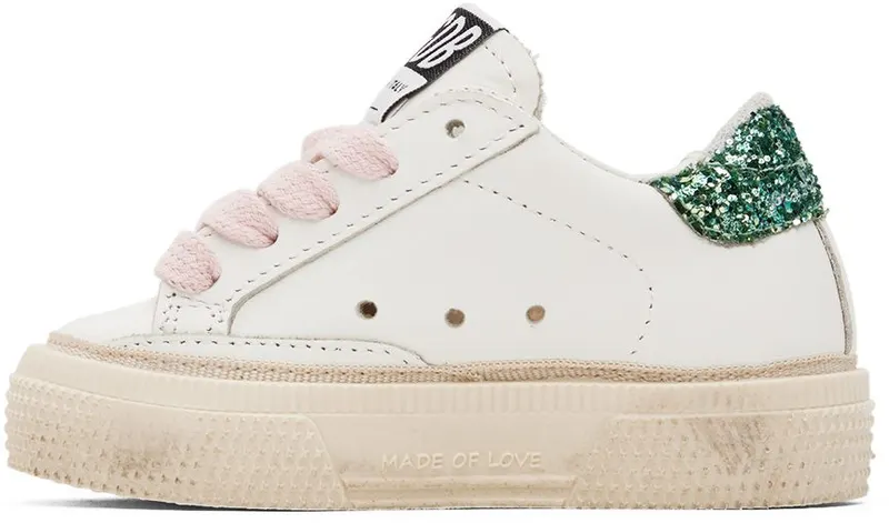 Golden Goose Baby White May Sneakers (GJF00112.F003302.11241)