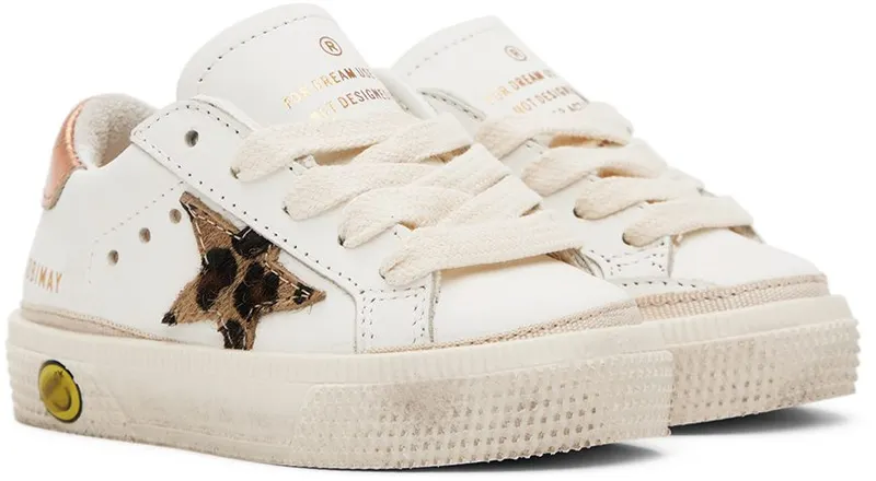Golden Goose Baby White May Sneakers (GJF00112.F003303.11216)