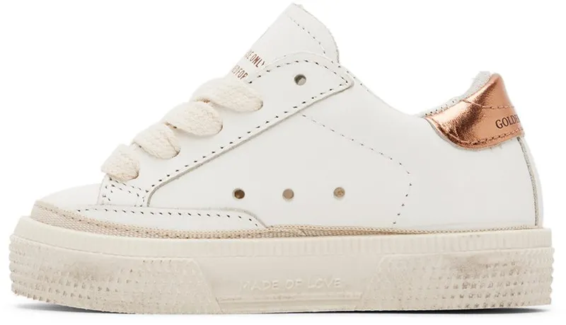 Golden Goose Baby White May Sneakers (GJF00112.F003303.11216)