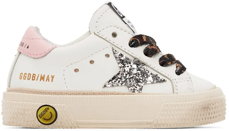 Golden Goose Baby White May Sneakers (GJF00112.F001989.10665)