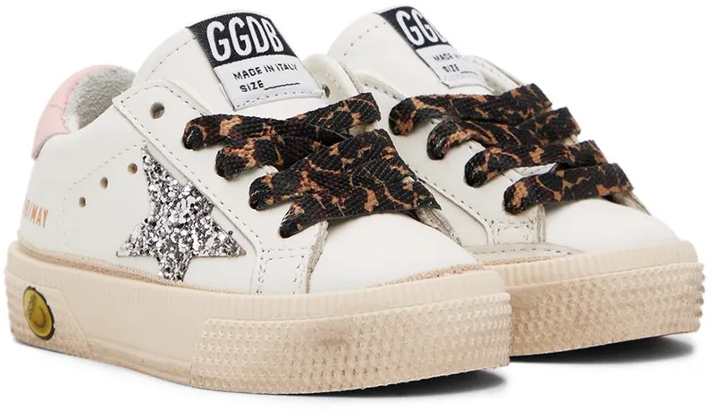 Golden Goose Baby White May Sneakers (GJF00112.F001989.10665)