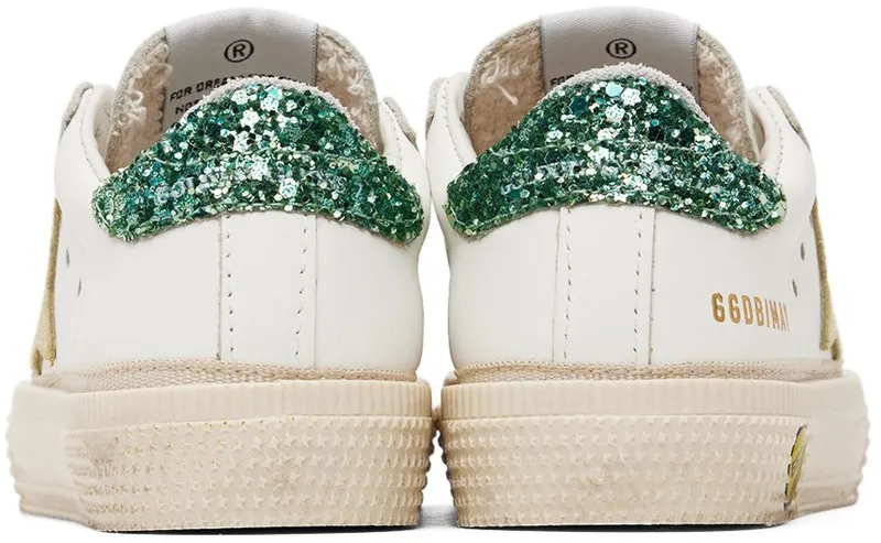 Golden Goose Baby White May Sneakers (GJF00112.F003302.11241)
